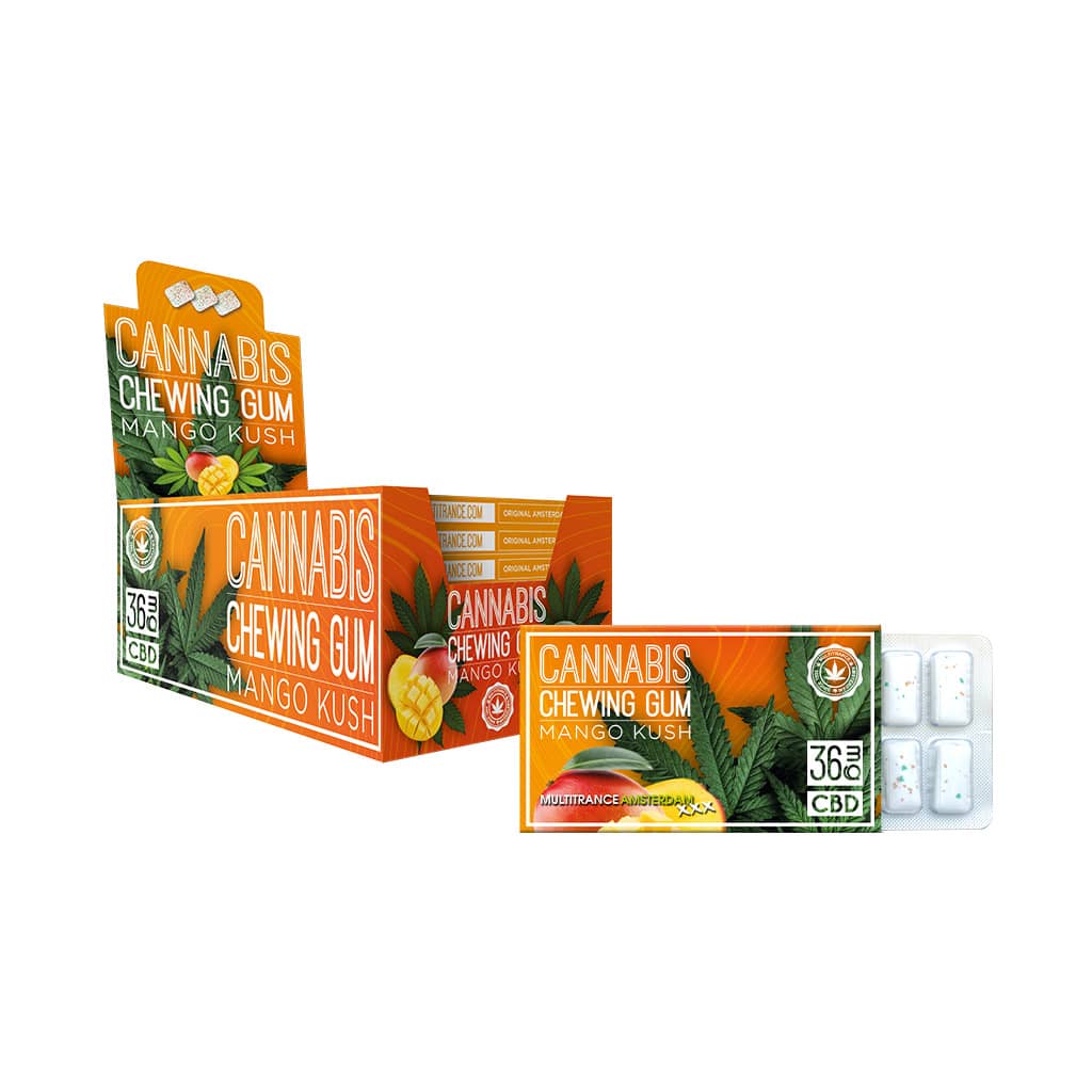 Multitrance Cannabis CBD Chewing Gum 36mg — Box of 24