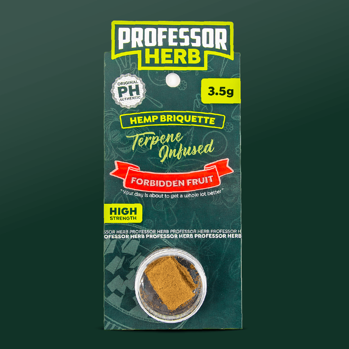 Professor Herb Hemp Briquette Hash 3.5g Bubba Gum OG
