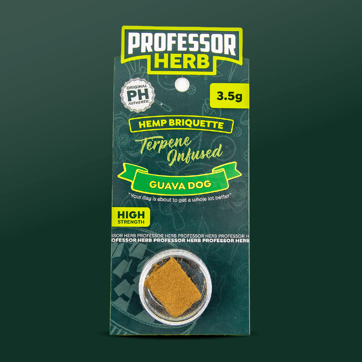 Professor Herb Hemp Briquette Hash 3.5g Forbidden Fruit