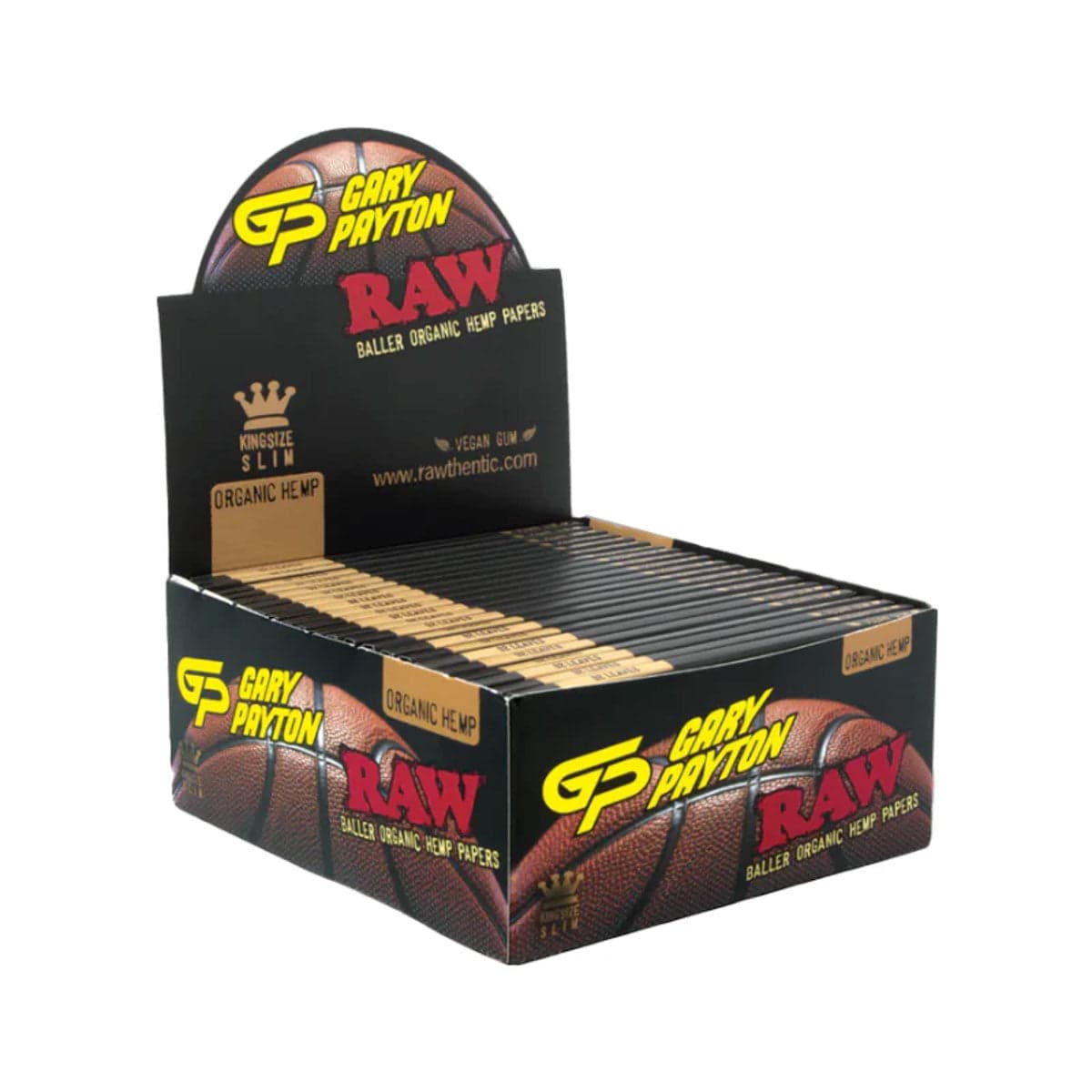 RAW Gary Payton Edition King Size Slim Organic Hemp Papers - — Box of 50