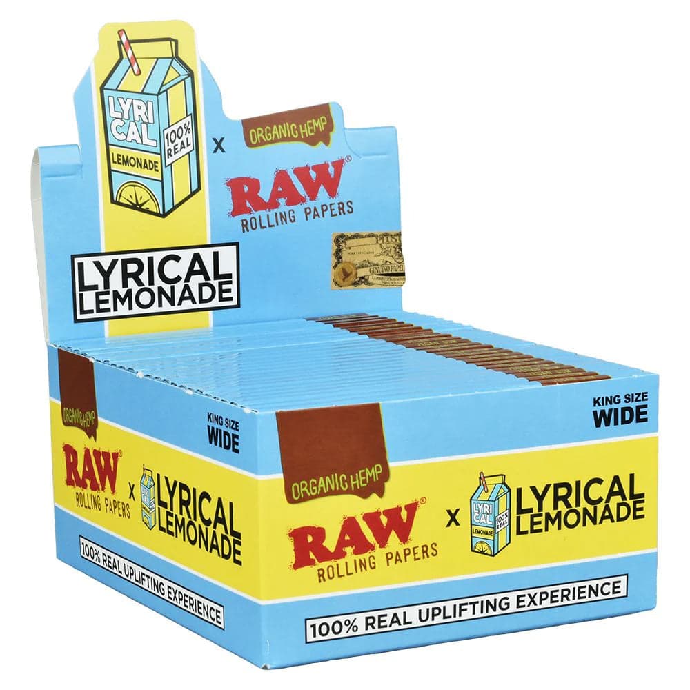 RAW x Lyrical Terpene Enhanced Organic Hemp Rolling Papers — Box of 50