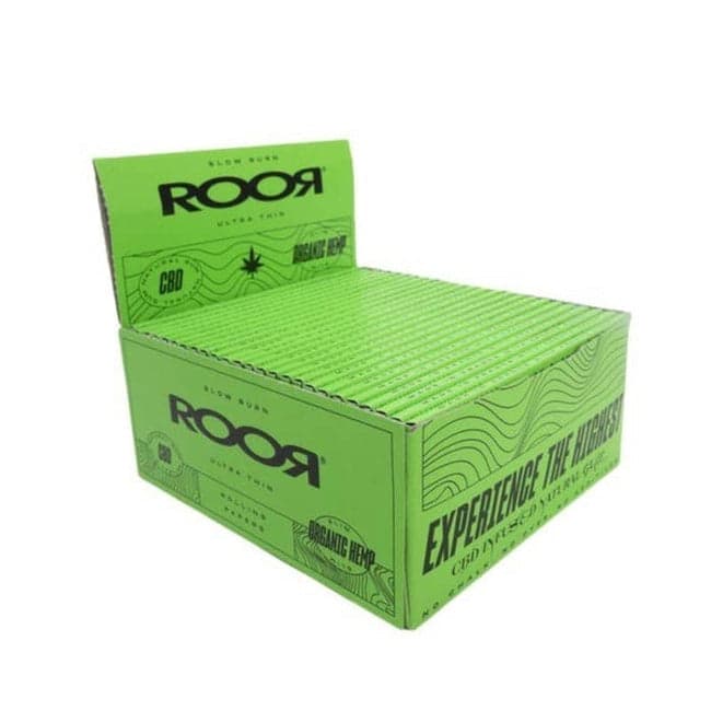 ROOR CBD Infused Ultra Thin King Size Rolling Papers — Box of 50