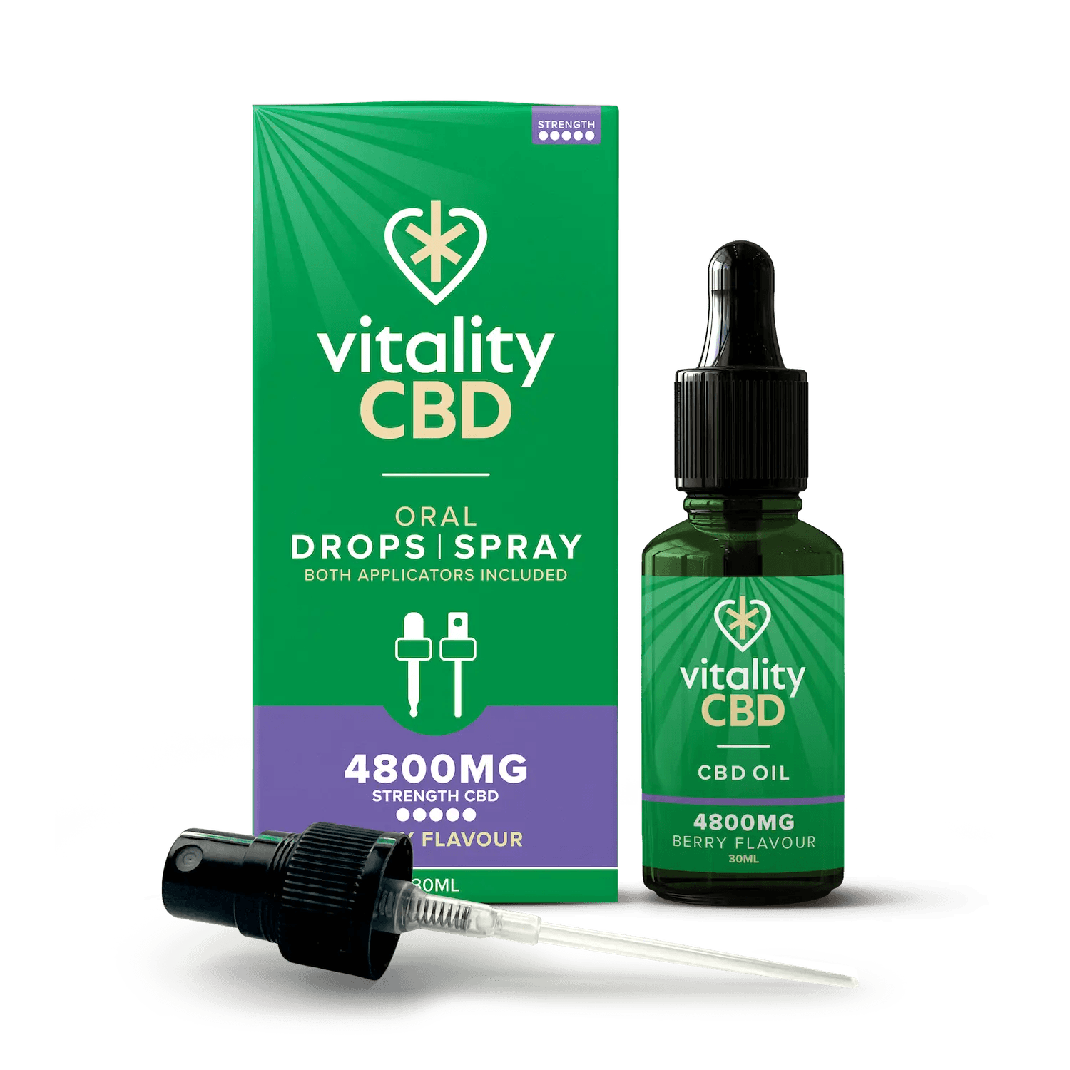 Vitality CBD Natural Dual Applicator