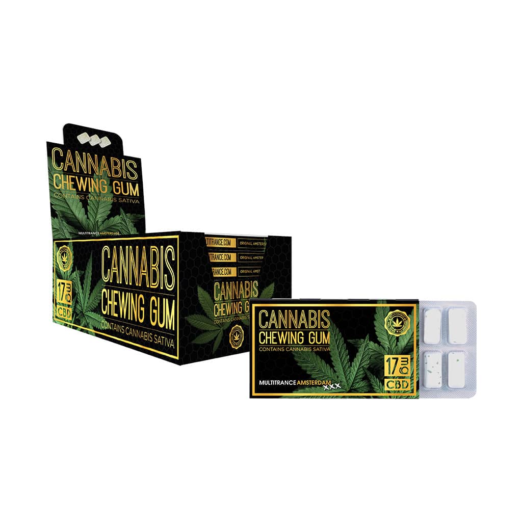 Multitrance Cannabis CBD Chewing Gum 17mg — Box of 24