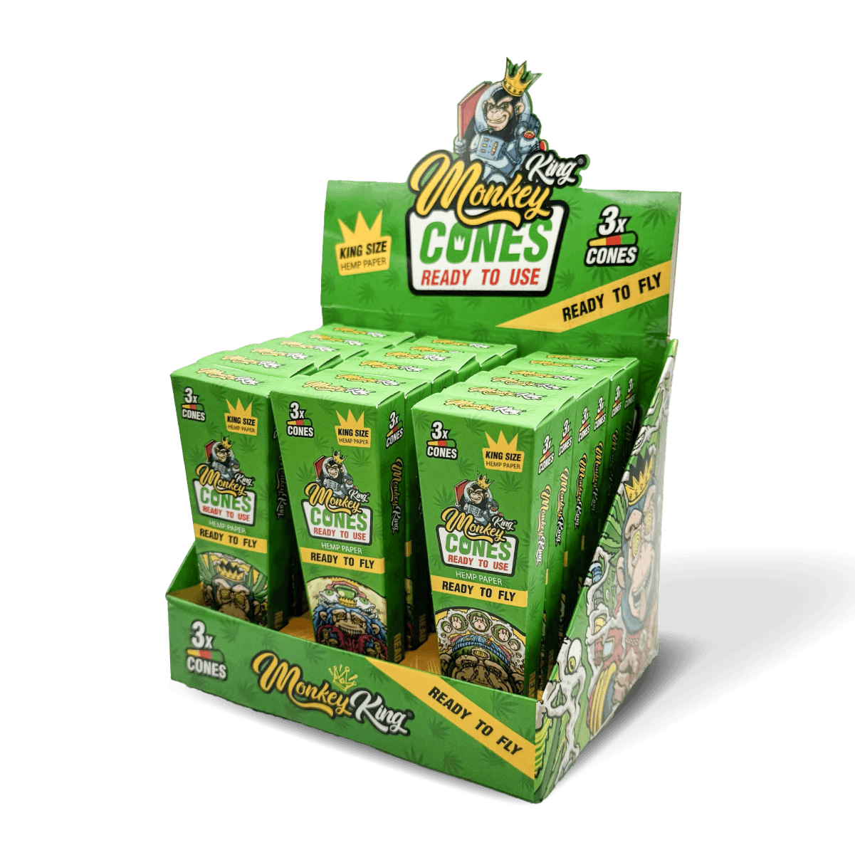 Monkey King Pre-Rolled Cones — Box of 18